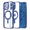 Husa pentru iPhone 16 Pro - Techsuit Luxury Glitter MagSafe - Deep Blue