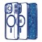 Husa pentru iPhone 16 Pro - Techsuit Luxury Glitter MagSafe - Deep Blue