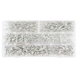 Set nituri din aluminiu 400 bucati, diverse dimensiuni, &icirc;n caseta