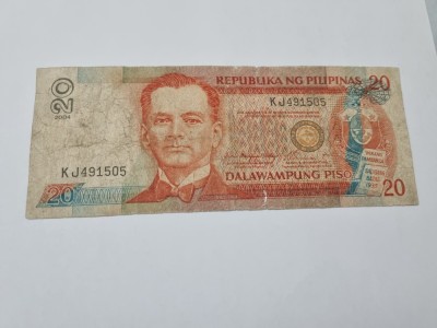 bancnota filipine 20 p 2004 foto