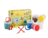 Set plastilina non-toxica Kinder Basic Plus cu accesorii si forme, 3+