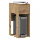 vidaXL Suport turn pentru computer cu sertar Artisan Stejar 30x44x74cm