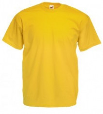 Tricou FRUIT OF THE LOOM Yellow foto