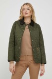 Barbour geaca femei, culoarea verde, de tranzitie