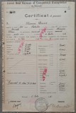 Certificat de promovare Liceul Real German al Comunitatii Evanghelice Bucuresti 1918