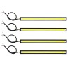 Set 4x Banda auto LED, lumini de zi, putere 12W, 28 LED, culoare alba 6500K, lungime 17 cm