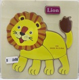 Jucarie puzzle lemn leu