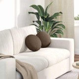 vidaXL Perne de Șezut 2 pcs Maro &Oslash;30 x 13 cm țesătură 42014087