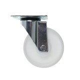 Roata pivotanta, din poliamida, fara frana, cu placa, 125 mm, 130 kg