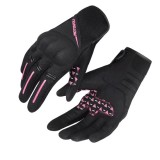 Mănuși Moto Damă de Vară Motowolf &ndash; Mesh Respirabil, Protecții Soft, Touchscreen, Roz