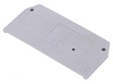 Capac Final Gri pentru Profil Aluminiu, Wago