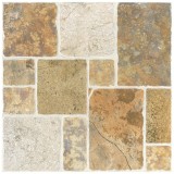 Gresie exterior / interior portelanata Liguria 6035-0254, 33 x 33 cm bej, mata, antiderapanta, imitatie piatra