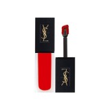 YSL Ruj lichid Tatouage Couture Velvet Cream cu efect mat Tester 201 Rouge Tatouage