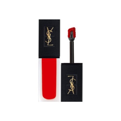 YSL Ruj lichid Tatouage Couture Velvet Cream cu efect mat Tester 201 Rouge Tatouage foto