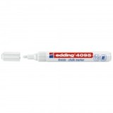 Marker pentru sticla Edding 4095, varf 2-3 mm, alb