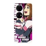 Husa compatibila cu Huawei P40 Pro model Boku no hero Uraraka Ochako, Silicon, TPU, Viceversa, Transparent, Carcasa