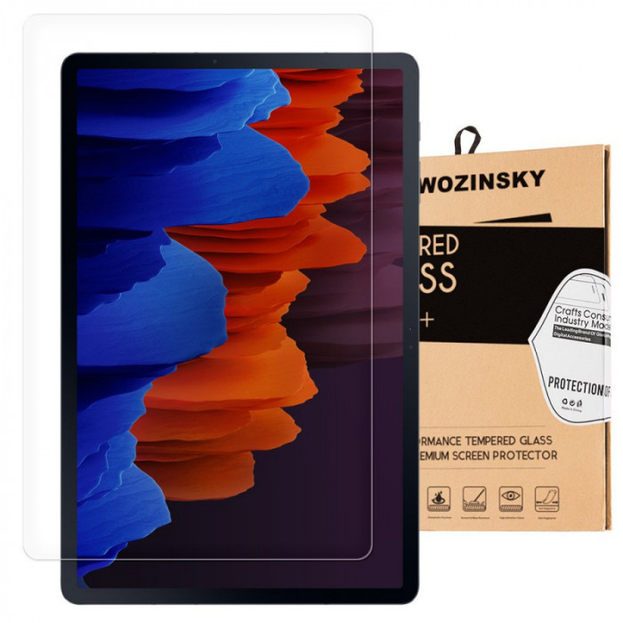 Folie Protectie Ecran WZK pentru Samsung Galaxy Tab S7 T870 / Samsung Galaxy Tab S7 T875, Sticla securizata, 9H, PRO+