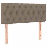 Cumpara ieftin Tablie de pat, gri taupe, 90x7x78/88 cm, textil