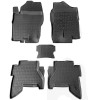 Covorase Cauciuc Premium Tip Tavita Nissan Navara D40 2004-2012, Fara Miros, Negre