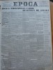 Ziarul Epoca, 4 Octombrie 1899: Boala Principelui Carol, Buletin. Dimensiuni 61.5x44.5 cm, 4 pagini