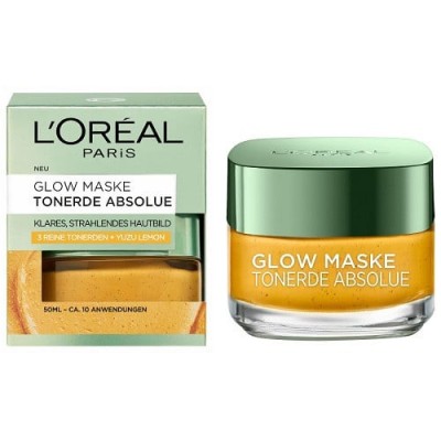 Masca pentru luminozitate, Loreal, Glow Mask Absolutely Clay, 50 ml foto