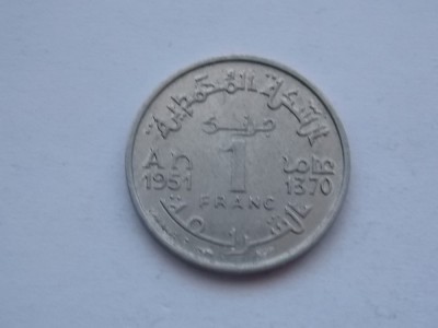 1 FRANC 1951 MAROC foto