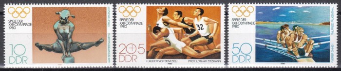Germania RDG 1980 - Jocurile Olimpice - Moscova, MNH
