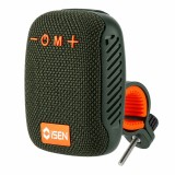 Boxa Portabila Bluetooth iSEN 392, Verde Inchis, Montare Rapida pe Ghidon Bicicleta sau Trotineta Electrica, 5W, TWS, Bluetooth 5.3, IPX5, Sunet Stere
