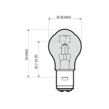 Bec Far Moto MBS 12V 35/35W BA20D