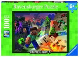 Puzzle Minecraft 100 piese XXL Ravensburger pentru copii 6+