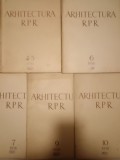 Arhitectura RPR nr. 4-5, nr. 6, nr. 7, nr. 9, nr. 10/ 1956 (5 numere)