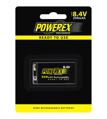 Powerex Precharged 8.4V 300mAh reincarcabil-Conținutul pachetului 1x Blister foto