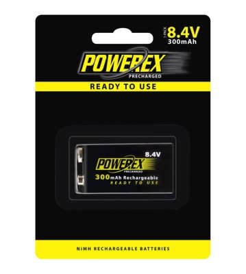 Powerex Precharged 8.4V 300mAh reincarcabil-Conținutul pachetului 1x Blister foto