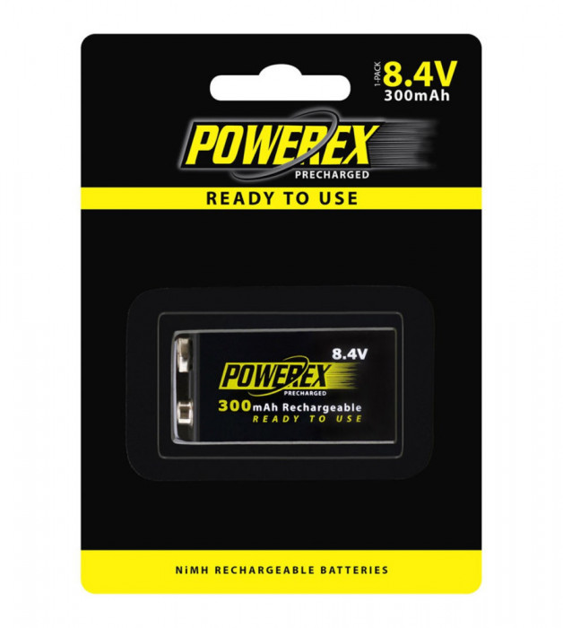 Powerex Precharged 8.4V 300mAh reincarcabil-Conținutul pachetului 1x Blister