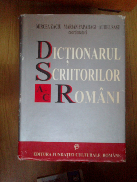 h0c Dictionarul scriitorilor romani - A - C