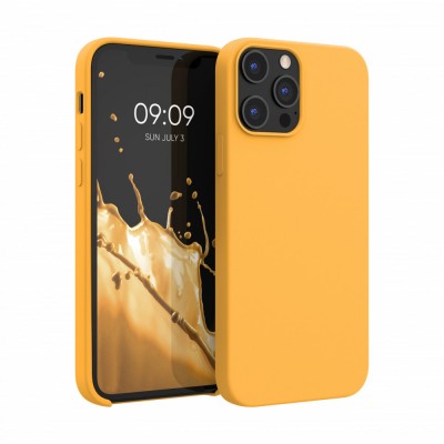 Husa pentru iPhone 12 Pro Max, Silicon, Galben, 52644.217 foto