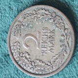 Germania 2 REICHS MARK 1925 E , argint 10 grame