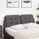 vidaXL Pernă pentru tăblie pat, gri, 140 cm, piele artificială