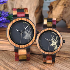 Set ceasuri din lemn multicolor Bobo Bird pentru cupluri Wooden Lux foto