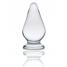 Dop Anal Glass Plug No. 5, Sticla Premium, Transparent, 12.5 cm, Guilty Toys, Sexxify
