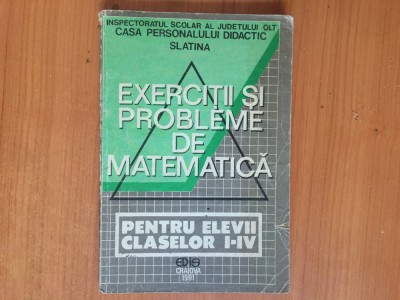h3b Exercitii si probleme de matematica pentru elevii claselor I-IV foto