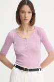 Herskind pulover de lana Agnes femei, culoarea violet, light, 5433825
