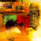 Fototapet Pictura moderna abstracta, 250 x 200 cm