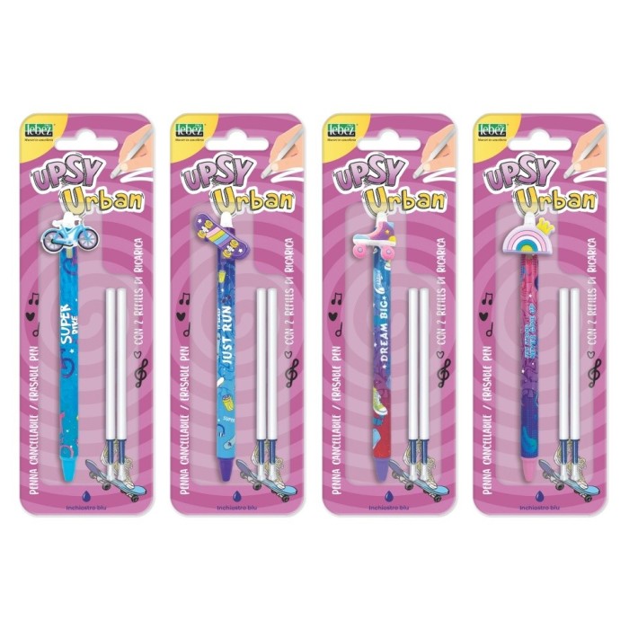 Set pix care se sterge cu snap si 2 rezerve, Upsy Urban (blister)