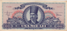 ROMANIA 1000 LEI 1948 VF+ foto