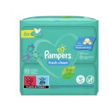 Pampers fresh clean Servetele Umede, 6 pachete x 52, 312 buc