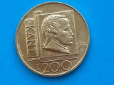Moneda 200 Lire San Marino 1996, UNC, RAR