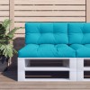 VidaXL Perne de paleți, 2 buc., turcoaz, material textil 360732