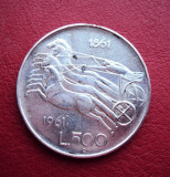 MONEDA 500 LIRE 1961 iTALIA, Europa