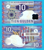 Olanda (pick 99) 10 Gulden 1997 aUNC+ serie: 1006882843; Abstract